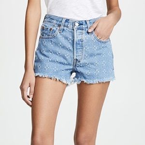 Levi’s 501 high rise shorts Dottie Blues